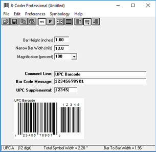 Barcode Mil Size Chart